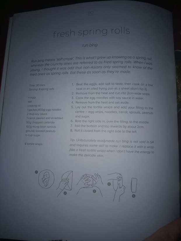 fresh spring rolls recipe page
